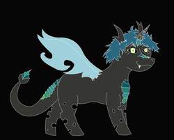 Size: 3121x2505 | Tagged: safe, oc, oc only, changeling, changeling oc, high res, solo