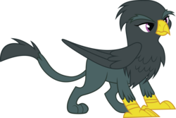 Size: 4175x2786 | Tagged: safe, artist:duskthebatpack, oc, oc only, oc:garrot featherspear, griffon, folded wings, griffon oc, male, simple background, solo, standing, transparent background, vector