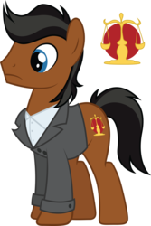 Size: 2116x3167 | Tagged: safe, artist:duskthebatpack, oc, oc only, oc:sherlock hooves, earth pony, pony, clothes, frown, high res, long sleeves, male, shirt, simple background, solo, stallion, standing, transparent background, undershirt, vector