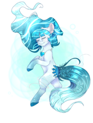 Size: 768x1024 | Tagged: safe, artist:akiiichaos, oc, oc only, original species, pond pony, pony, female, simple background, solo, transparent background