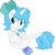 Size: 12460x12492 | Tagged: safe, artist:cirillaq, oc, oc only, oc:sapphire heart, seapony (g4), absurd resolution, bow, commission, female, hair bow, simple background, solo, transparent background, vector