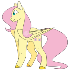 Size: 1232x1200 | Tagged: safe, artist:ask-azalea-grey, part of a set, fluttershy, pony, g4, cutie mark, female, mare, simple background, smiling, solo, transparent background