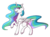 Size: 600x438 | Tagged: safe, artist:ask-azalea-grey, part of a set, princess celestia, alicorn, pony, g4, ethereal mane, female, mare, missing accessory, pixel art, raised hoof, simple background, smiling, solo, starry mane, transparent background