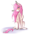 Size: 2683x3017 | Tagged: safe, artist:allisonbacker, artist:mewblades, oc, oc only, oc:tarot, classical unicorn, pony, unicorn, blushing, cloven hooves, curved horn, digital art, ear piercing, female, floppy ears, freckles, high res, horn, leonine tail, long mane, long tail, mare, palomino, piercing, pink mane, simple background, solo, transparent background, unshorn fetlocks