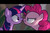 Size: 1288x860 | Tagged: safe, artist:daisymeadows, pinkie pie, twilight sparkle, alicorn, earth pony, pony, g4, my little pony: friendship is magic, the mean 6, boop, dramatic lighting, female, frown, horn, mare, nose wrinkle, scrunchy face, trace, twilight sparkle (alicorn)