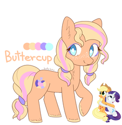 Size: 1280x1305 | Tagged: safe, artist:fusionsofponies, artist:koteikow, applejack, rarity, g4, color palette, fusion, hairband