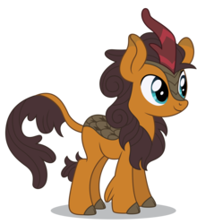 Size: 5000x5686 | Tagged: safe, artist:dragonchaser123, pumpkin smoke, kirin, g4, sounds of silence, .ai available, absurd resolution, background kirin, cloven hooves, male, simple background, solo, transparent background, vector