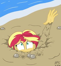 Size: 617x661 | Tagged: dead source, safe, artist:hefess, sunset shimmer, equestria girls, g4, abuse, asphyxiation, bubble, cropped, drowning, female, imminent death, peril, quicksand, scared, shimmerbuse, signature, this will end in death, this will end in tears and/or death