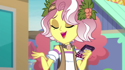 Size: 1920x1080 | Tagged: safe, screencap, vignette valencia, equestria girls, equestria girls specials, g4, my little pony equestria girls: better together, my little pony equestria girls: rollercoaster of friendship, cellphone, female, phone, smartphone, solo