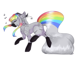 Size: 1024x768 | Tagged: safe, artist:akiiichaos, oc, oc only, oc:rainbow doodlez, earth pony, pony, female, mare, simple background, solo, transparent background