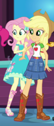 Size: 255x593 | Tagged: safe, screencap, applejack, fluttershy, pinkie pie, a fine line, equestria girls, g4, my little pony equestria girls: better together, cropped, feet, female, geode of fauna, geode of super strength, offscreen character, sandals