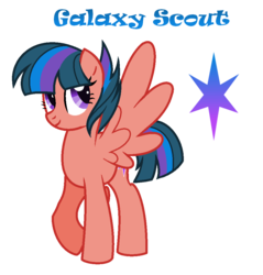 Size: 942x986 | Tagged: safe, artist:hazardous-andy, oc, oc only, oc:galaxy scout, pegasus, pony, base used, female, mare, offspring, parent:flash sentry, parent:twilight sparkle, parents:flashlight, simple background, solo, transparent background