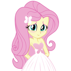 Size: 7680x7680 | Tagged: safe, artist:efk-san, fluttershy, equestria girls, g4, absurd resolution, adorasexy, alternate clothes, beautiful, blushing, clothes, cute, dress, female, looking at you, sexy, show accurate, shyabetes, simple background, smiling, solo, transparent background, vector