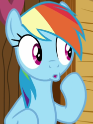 Size: 717x957 | Tagged: safe, screencap, rainbow dash, pony, g4, the washouts (episode), cropped, female, solo
