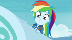 Size: 1920x1080 | Tagged: safe, screencap, rainbow dash, equestria girls, equestria girls specials, g4, my little pony equestria girls: better together, my little pony equestria girls: rollercoaster of friendship, female, geode of super speed, magical geodes, solo