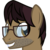 Size: 880x880 | Tagged: safe, artist:the smiling pony, oc, oc only, pony, derpibooru, g4, avatar, beard, bust, derpibooru badge, facial hair, five o'clock shadow, glasses, male, meta, portrait, simple background, smiling, solo, stallion, stubble, transparent background, vector