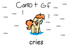 Size: 568x380 | Tagged: safe, artist:nootaz, oc, oc only, oc:carrot spring, pegasus, pony, commission, crying, female, ideal gf, mare, meme