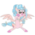 Size: 2000x2000 | Tagged: safe, artist:lauthheure, cozy glow, silverstream, hippogriff, g4, cheek squish, face of mercy, female, fusion, fusion:cozy glow, fusion:silverstream, high res, simple background, solo, squishy cheeks, transparent background