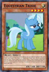 Size: 813x1185 | Tagged: safe, artist:lightningciel, trixie, pony, unicorn, g4, card, female, mare, yu-gi-oh!, yugioh card