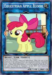 Size: 813x1185 | Tagged: safe, artist:lightningciel, apple bloom, earth pony, pony, g4, card, female, filly, yu-gi-oh!, yugioh card