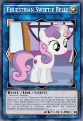 Size: 813x1185 | Tagged: safe, artist:lightningciel, sweetie belle, pony, unicorn, g4, card, female, filly, yu-gi-oh!, yugioh card
