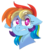 Size: 1869x2187 | Tagged: safe, artist:taaffeiite, derpibooru exclusive, rainbow dash, pegasus, pony, g4, anxiety, bust, crying, female, floppy ears, frown, gritted teeth, looking at you, mare, nervous, scared, shading practice, shrunken pupils, simple background, solo, sweat, tears of fear, teary eyes, white background, wide eyes, worried