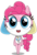Size: 2200x3236 | Tagged: safe, artist:keronianniroro, pinkie pie, hybrid, g4, crossover, cutie mark, hat, high res, keponian, keronian, keroro gunsou, looking at you, open mouth, sergeant frog, simple background, species swap