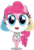 Size: 2200x3236 | Tagged: safe, artist:keronianniroro, pinkie pie, hybrid, keronian, g4, crossover, cutie mark, hat, high res, keponian, keroro gunsou, looking at you, open mouth, sergeant frog, simple background, species swap