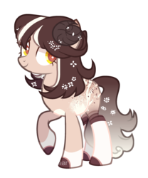 Size: 2000x2400 | Tagged: safe, artist:icxptear, oc, oc only, earth pony, pony, clothes, female, high res, horns, mare, simple background, socks, solo, transparent background