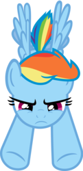Size: 621x1286 | Tagged: safe, artist:lman225, rainbow dash, pegasus, pony, g4, the mysterious mare do well, female, flying, mare, simple background, solo, transparent background, vector