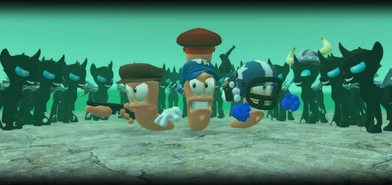 1931415 safe, artisttbwinger92, changeling, worm, 3d, crossover