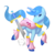 Size: 2100x2000 | Tagged: safe, artist:nivimonster, oc, oc only, oc:water lotus, pony, unicorn, ponyfinder, dungeons and dragons, female, high res, magic, mare, pen and paper rpg, rpg, simple background, solo, sword, transparent background, weapon