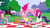 Size: 1280x720 | Tagged: safe, screencap, fluttershy, pinkie pie, rarity, spike, twilight sparkle, a canterlot wedding, g4, my little pony: friendship is magic, basket, cake, cup, drinking straw, flipping, food, picnic, picnic basket, picnic blanket, plate, sandwich, scroll, teacup, teapot, tree