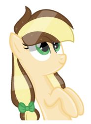Size: 400x541 | Tagged: safe, artist:sunsetlicious, oc, oc only, oc:caramel apple, pony, female, mare, offspring, parent:applejack, parent:caramel, parents:carajack, simple background, solo, transparent background