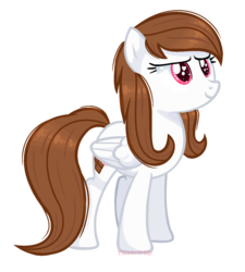 Size: 1024x1137 | Tagged: safe, artist:talentspark, oc, oc only, oc:chocolate hearts, pegasus, pony, female, mare, simple background, solo, transparent background