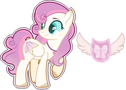 Size: 1492x1072 | Tagged: safe, artist:jxst-alexa, oc, oc only, pegasus, pony, female, magical lesbian spawn, mare, offspring, parent:fluttershy, parent:princess flurry heart, simple background, solo, transparent background