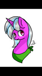 Size: 400x712 | Tagged: safe, artist:theverycreativebrony, oc, oc:mrs jennies, pony, unicorn, bust, neckerchief