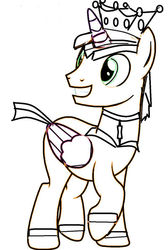 Size: 400x594 | Tagged: safe, artist:theverycreativebrony, oc, oc:king westonian, pony, coloring page, through the magic door