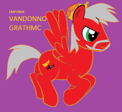 Size: 400x368 | Tagged: safe, artist:theverycreativebrony, oc, oc:emperor vandono grathmc, pony, through the magic door