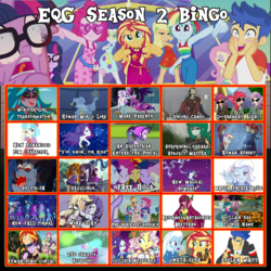 Size: 1600x1600 | Tagged: safe, adagio dazzle, apple bloom, applejack, aria blaze, coco pommel, discord, flash sentry, fluttershy, gloriosa daisy, juniper montage, mystery mint, pinkie pie, principal abacus cinch, rainbow dash, rarity, rose heart, sci-twi, scootaloo, sonata dusk, star swirl the bearded, starlight glimmer, sunset shimmer, sweet leaf, sweetie belle, teddy t. touchdown, trixie, twilight sparkle, twilight velvet, vignette valencia, wallflower blush, alicorn, pony, unicorn, equestria girls, equestria girls series, forgotten friendship, friendship games, g1, g4, i'm on a yacht, legend of everfree, mirror magic, my little pony equestria girls, rainbow rocks, rollercoaster of friendship, season 9, spring breakdown, star crossed, the other side, the return of tambelon, spoiler:eqg series (season 2), spoiler:eqg specials, 4chan, all good (song), background human, bingo, bloodshot eyes, boots, clothes, crystal prep academy, cutie mark crusaders, dress, duckery in the description, equestria girls ponified, equestria girls-ified, fall formal outfits, female, geode of empathy, humane five, humane seven, humane six, lesbian, lore, magical geodes, midnight sparkle, ponied up, ponified, ship:rarijack, shipping, shoes, super ponied up, the dazzlings, tie-in, twilight sparkle (alicorn), unicorn sci-twi