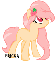 Size: 684x758 | Tagged: safe, artist:galaxie-chan, oc, oc only, oc:fragola callithumpian, earth pony, pony, brooch, female, mare, simple background, solo, transparent background