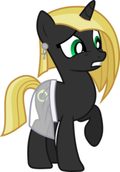 Size: 1544x2211 | Tagged: safe, artist:frownfactory, oc, oc only, oc:desert night, pony, unicorn, .svg available, clothes, ear piercing, earring, egyptian, egyptian pony, female, horn, jewelry, mare, piercing, raised hoof, simple background, skirt, solo, svg, transparent background, vector