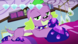 Size: 1920x1080 | Tagged: safe, screencap, spike, spike the regular dog, dog, equestria girls, g4, my little pony equestria girls: better together, reboxing with spike!, clothes, shoes, spike's dog collar, stupid sexy spike