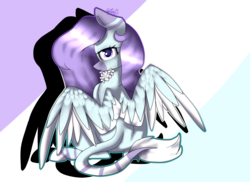 Size: 2500x1818 | Tagged: safe, artist:midnightdream123, oc, oc only, oc:honee bee, pegasus, pony, female, mare, solo, two toned wings