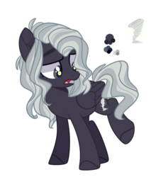 Size: 2640x2780 | Tagged: safe, artist:iheyyasyfox, artist:mint-light, oc, oc only, oc:night thunder, pegasus, pony, base used, female, high res, mare, offspring, parent:rainbow dash, parent:soarin', parents:soarindash, simple background, solo, transparent background