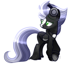 Size: 2541x2226 | Tagged: safe, artist:sugaryicecreammlp, oc, oc only, oc:spitfire, pegasus, pony, clothes, female, headphones, high res, mare, simple background, solo, transparent background
