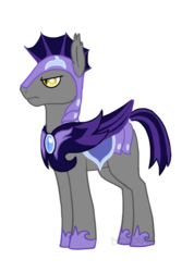 Size: 447x629 | Tagged: safe, artist:darkodraco, bat pony, pony, armor, hoof shoes, male, night guard, serious, serious face, simple background, solo, stallion, transparent background