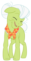 Size: 502x1000 | Tagged: safe, artist:darkodraco, granny smith, earth pony, pony, g4, adorasmith, cute, elderly, eyes closed, female, floppy ears, open mouth, simple background, smiling, solo, transparent background