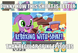 Size: 1567x1080 | Tagged: safe, spike, spike the regular dog, dog, equestria girls, g4, my little pony equestria girls: better together, reboxing with spike!, meme, op is a duck, op is trying to start shit