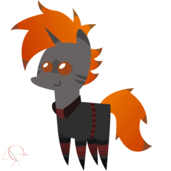 Size: 5001x5001 | Tagged: safe, artist:scarlet-quiver, derpibooru exclusive, oc, oc only, oc:firebrand, pony, unicorn, absurd resolution, female, pointy ponies, simple background, smiling, solo, transparent background, vector